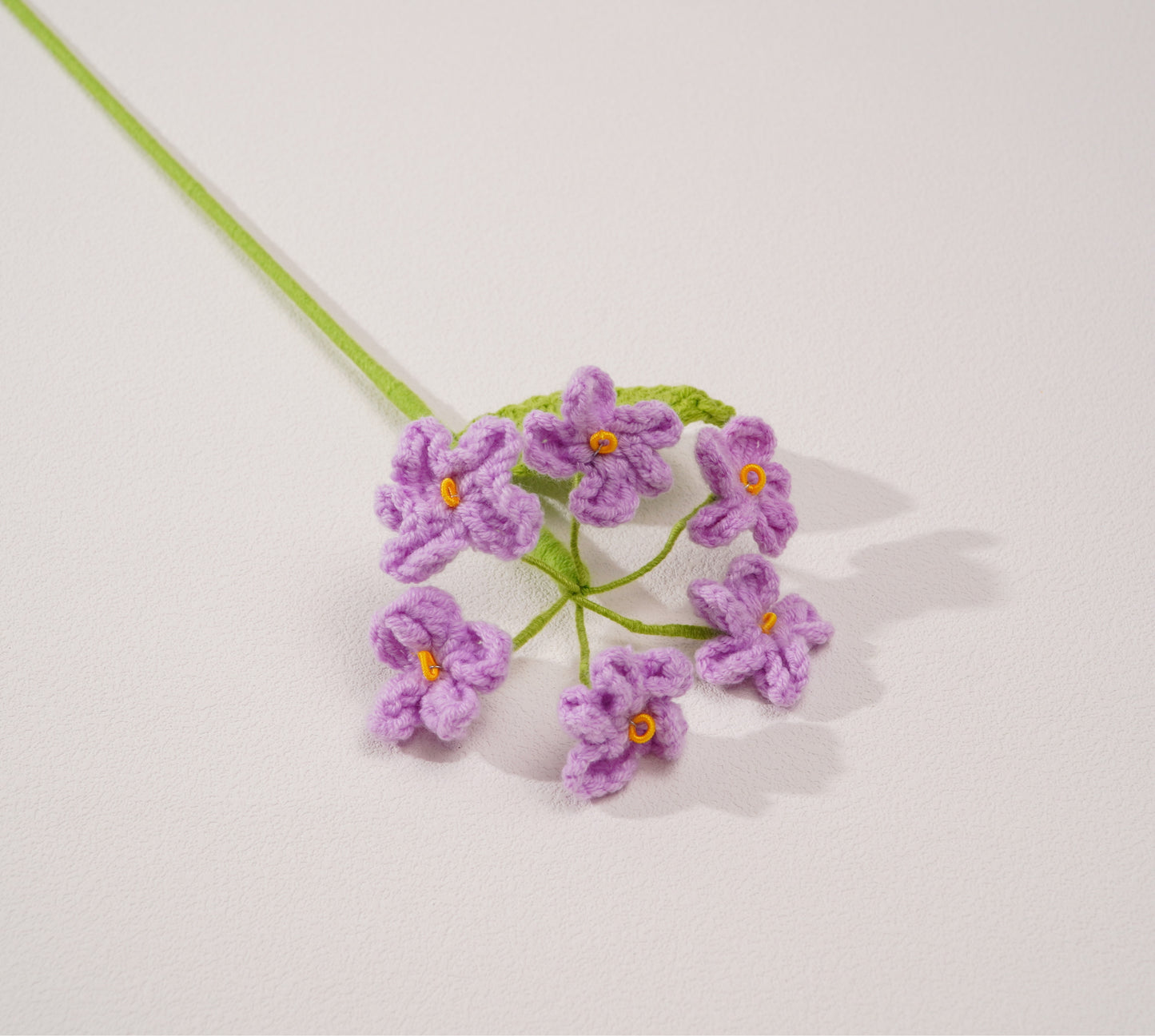 Fleur Myosotis -“Ne m’oublie pas” au crochet – Création artisanale en coton