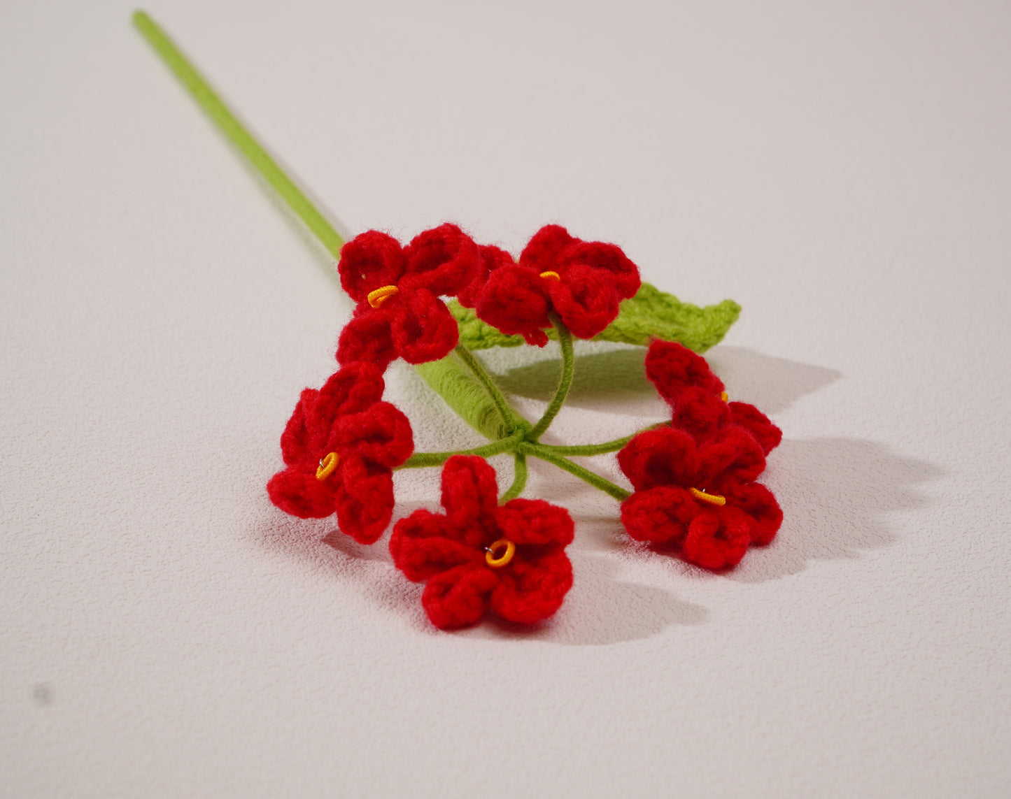 Fleur Myosotis -“Ne m’oublie pas” au crochet – Création artisanale en coton