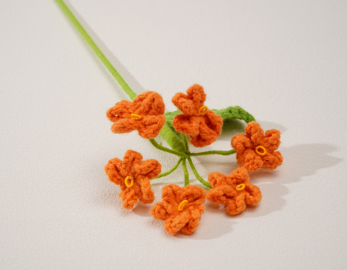 Fleur Myosotis -“Ne m’oublie pas” au crochet – Création artisanale en coton
